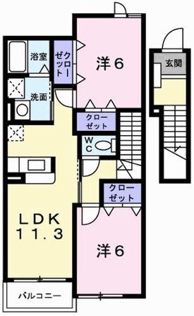 ベンファーターの物件間取画像